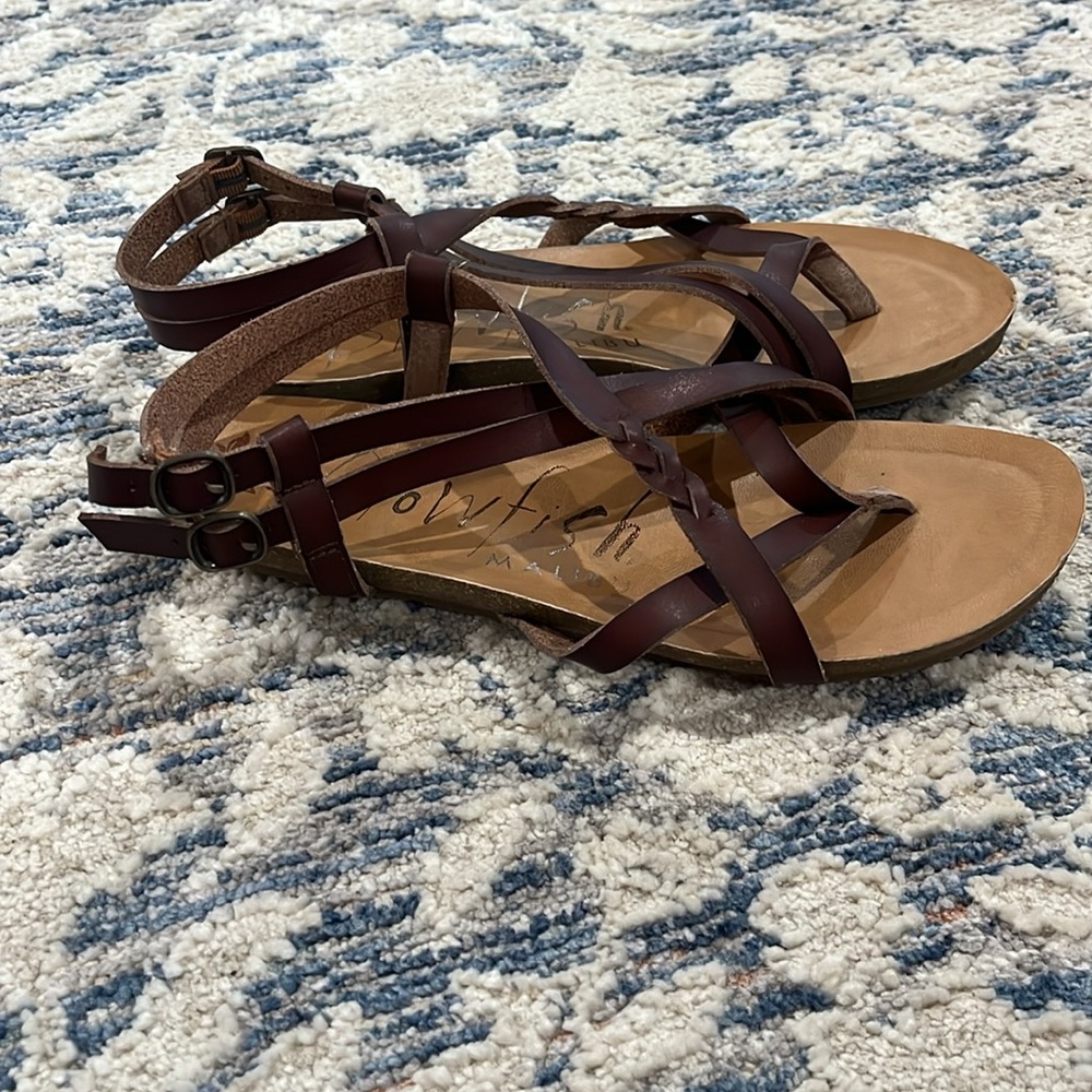 Women's Blowfish Gineh Brown Strappy Sandals - Picture 2 of 7
